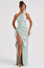 Women’s Refined Asymmetric One-Shoulder Maxi Dress