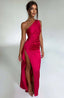 Women’s Refined Asymmetric One-Shoulder Maxi Dress