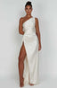 Women’s Refined Asymmetric One-Shoulder Maxi Dress