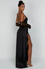 Women’s Refined Asymmetric One-Shoulder Maxi Dress
