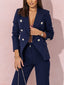 Women’s Refined Blazer And Trouser Set