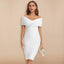 Women’s Refined Off-Shoulder V-Neck Dress