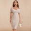 Women’s Refined Off-Shoulder V-Neck Dress