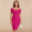 Women’s Refined Off-Shoulder V-Neck Dress