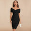 Women’s Refined Off-Shoulder V-Neck Dress