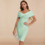 Women’s Refined Off-Shoulder V-Neck Dress