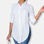 Women’s Longline Relaxed Fit Button Down Collared Blouse
