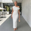 Women’s Ruched Off Shoulder Bodycon Maxi Dress