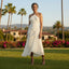 Women’s Ruffled Pleated Midi Dress