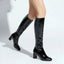 Women’s Sleek Chunky Heels Knee-High Boots