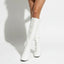 Women’s Sleek Chunky Heels Knee-High Boots