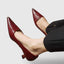Women's Sleek Pointed Toe Kitten Heels