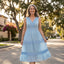 Women’s Sleeveless Boho V-Neck Tiered Maxi Dress