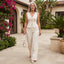 Women’s Sleeveless Formal Top & Wide-Leg Pants Set