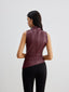 Women’s Sleeveless High Neck Draped Top