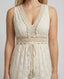 Women's V-Neck Boho Tiered Sleeveless Maxi Dress