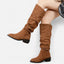 Women’s Pointed Toe Knee-High Suede Boots