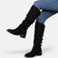 Women’s Pointed Toe Knee-High Suede Boots