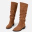 Women’s Pointed Toe Knee-High Suede Boots