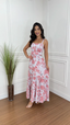 Women's Square Neck Sleeveless Tiered Midi Dress