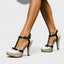 Women's T-Strap Bow Stiletto Platform Heels