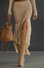 Women’s Turtleneck Beige Sweater Dress
