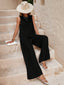 Women’s Two-Piece Casual Sleeveless Top and Wide Leg Pants Set