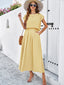 Women’s Two-Piece Crop Top And Pleated Maxi Skirt Set