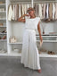 Women’s Two-Piece Pleated Trousers And Top Set