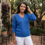 Women’s V-Neck Cable Knit Sweater