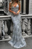 Women’s V-Neck Sequin Open Back Maxi Dress