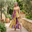 Women's Vibrant Pleated Floral Maxi Dress