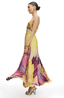 Women's Vibrant Pleated Floral Maxi Dress