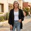 Women’s Warm Oversized Textured Knit Cardigan