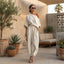 Women’s White Two-Piece Comfortable Set