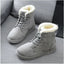 Women’s Fur Lined Lace-Up Ankle Boots