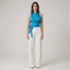 Women’s Wrap Front Side Tie Halter Neck Top