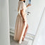 Women’s Elegant Wrap Flutter Sleeve Maxi Dress