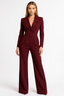 Women’s Chic V-Neck Long Sleeve Jumpsuit